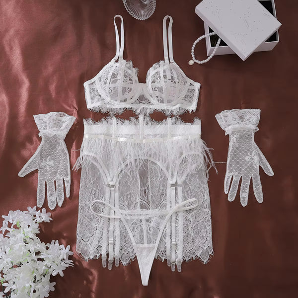Midnight Illusion Lace Bra