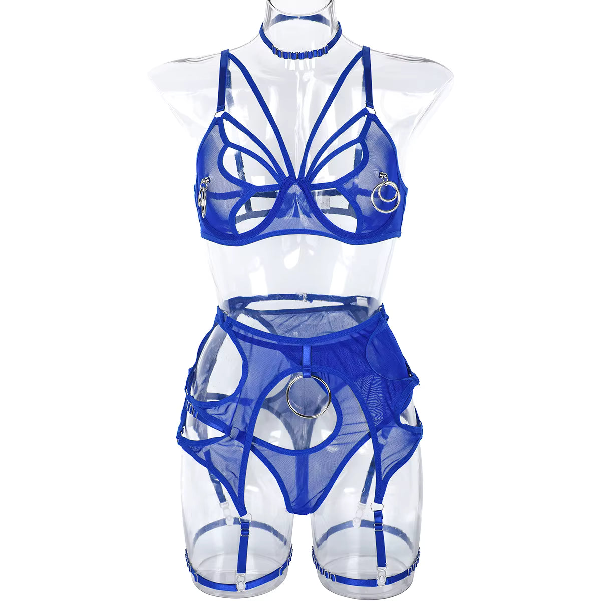 Illusion Tulle High-Waist Set