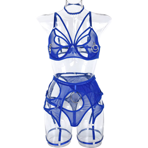 Illusion Tulle High-Waist Set